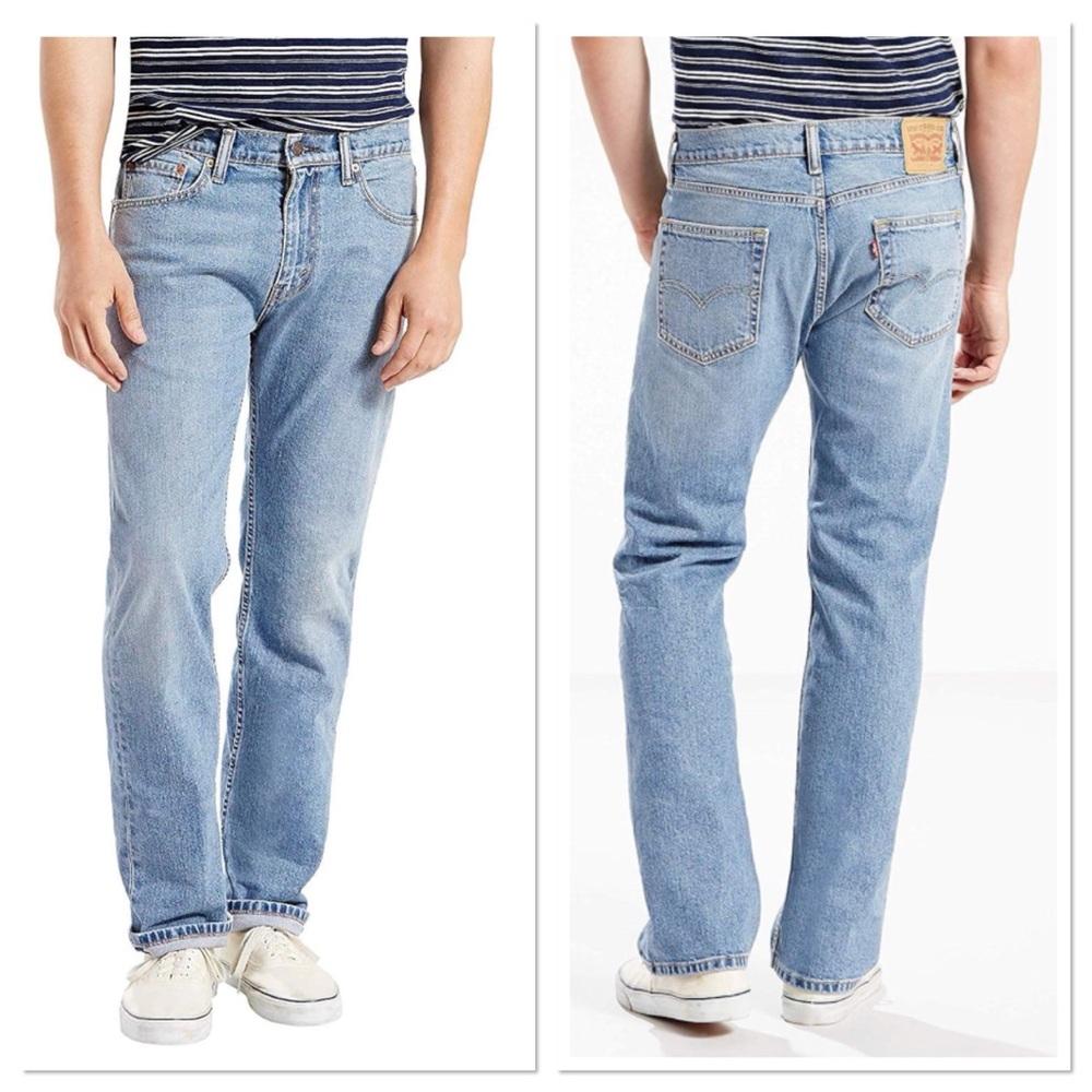 Levi’s 505 Light Wash Straight Leg Regular Fit Relaxed Classic Men’s 34 Zip Fly